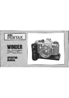 Pentax Motors manual. Camera Instructions.